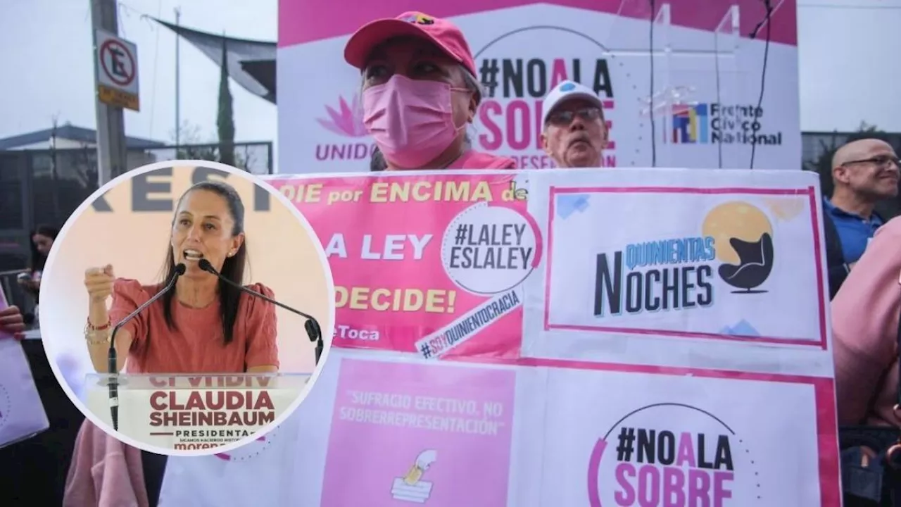 “Están en su derecho”, dicen Sheinbaum y AMLO sobre marcha de la Marea Rosa