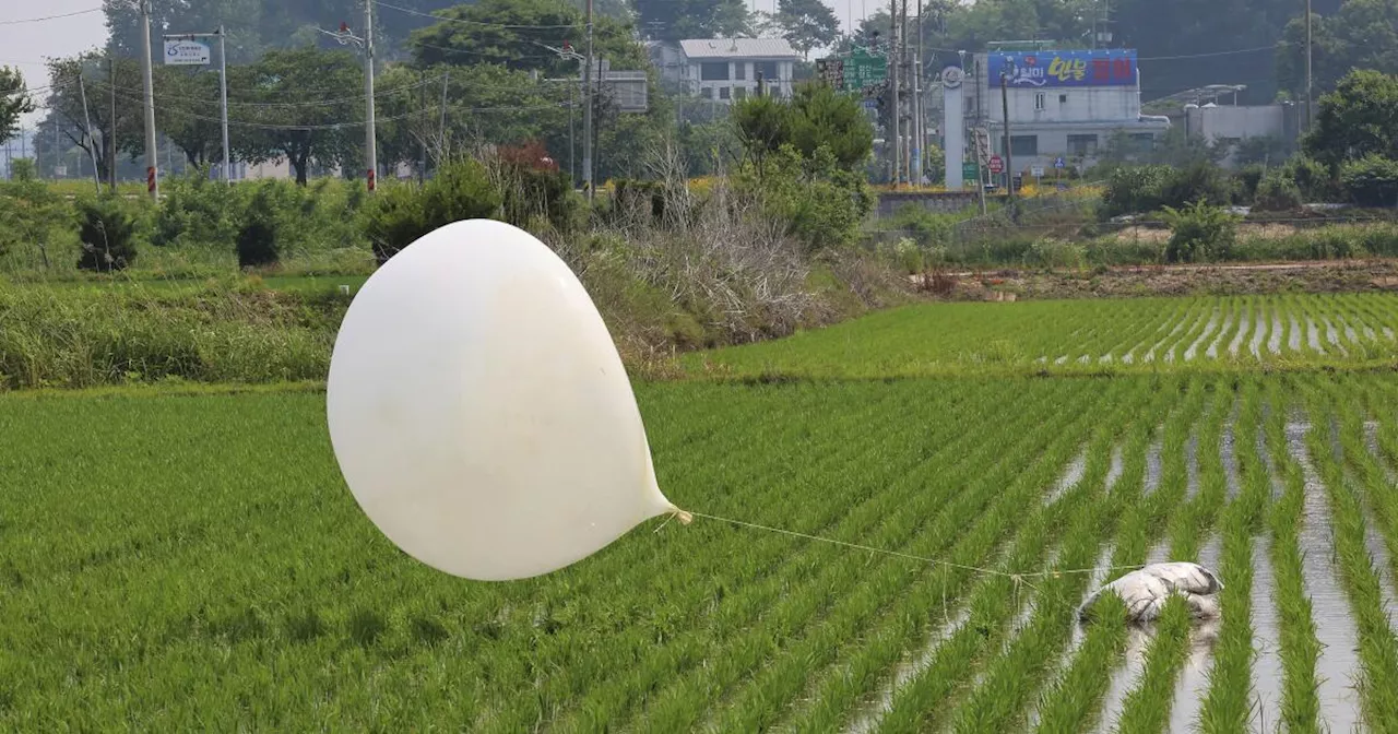 Seoul says North Korea has flown more trash balloons toward South Korea