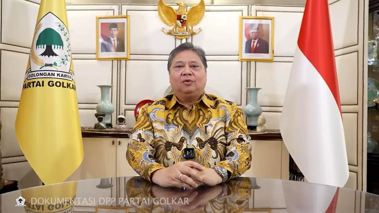 Mundur dari Ketum Golkar, Airlangga Ucapkan Terima Kasih kepada Jokowi-Ma'ruf Amin