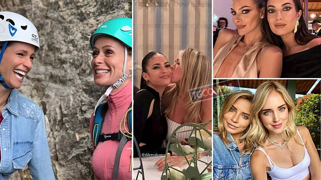 Amiche vip, da Elodie con Leotta alla Hunziker con la Autieri