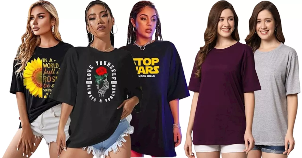 Women Loose Fit T-Shirts पर मची छूट की लूट, Amazon से एक के दाम में तीन टी-शर्ट्स पाने का सुनहरा मौका