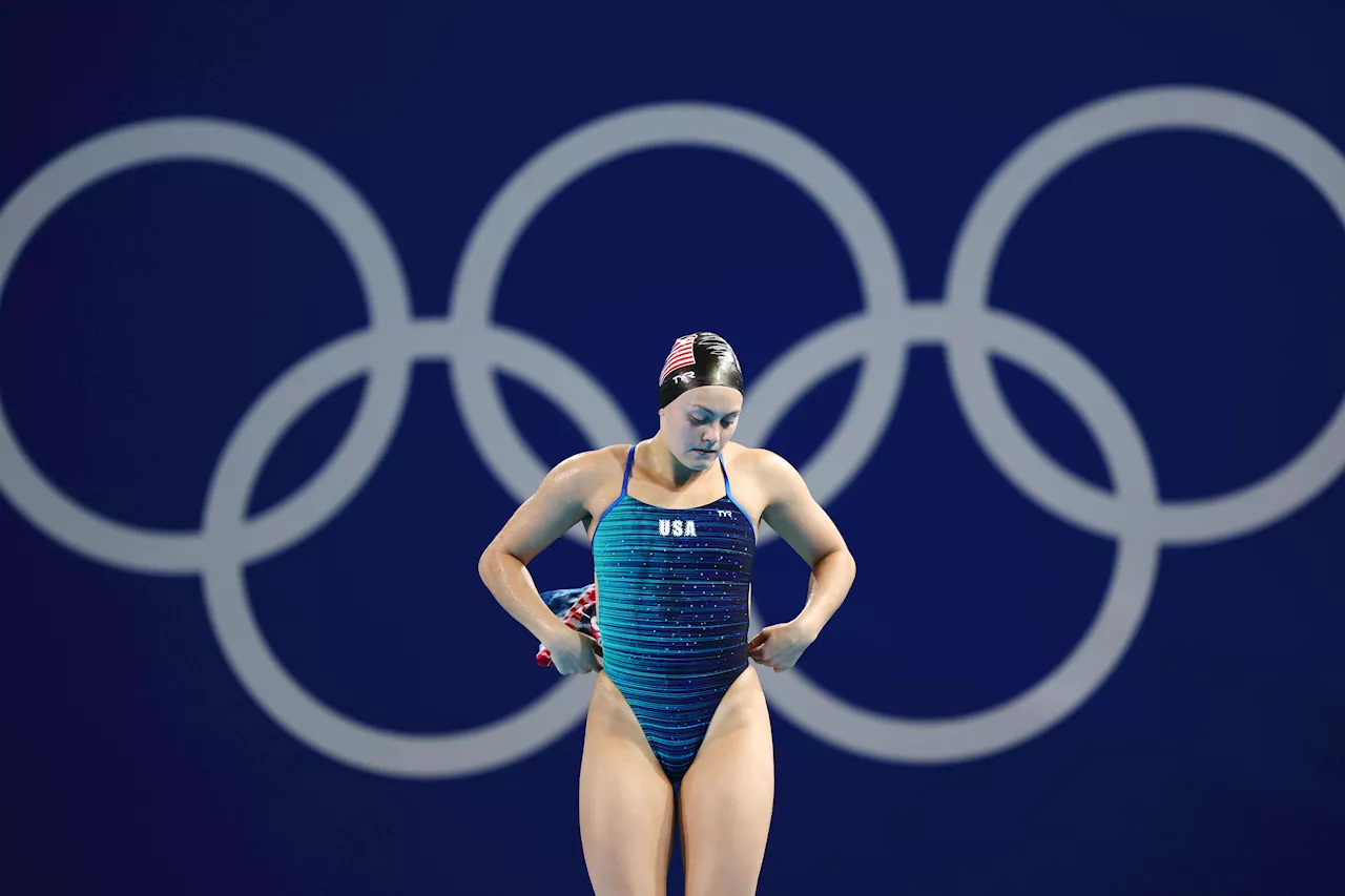 Olympic diver Alison Gibson reacts to getting 'embarrassing' 0.0 score