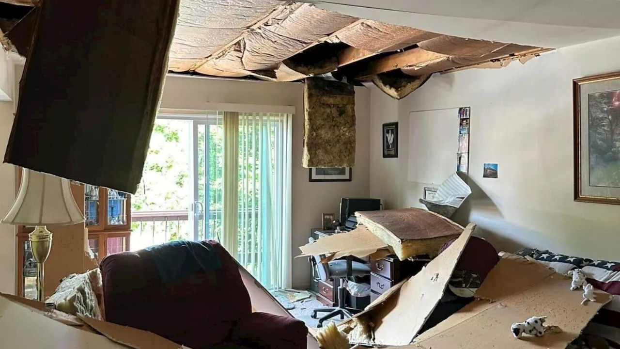 280 apartments evacuated after ceilings cave in, officials say