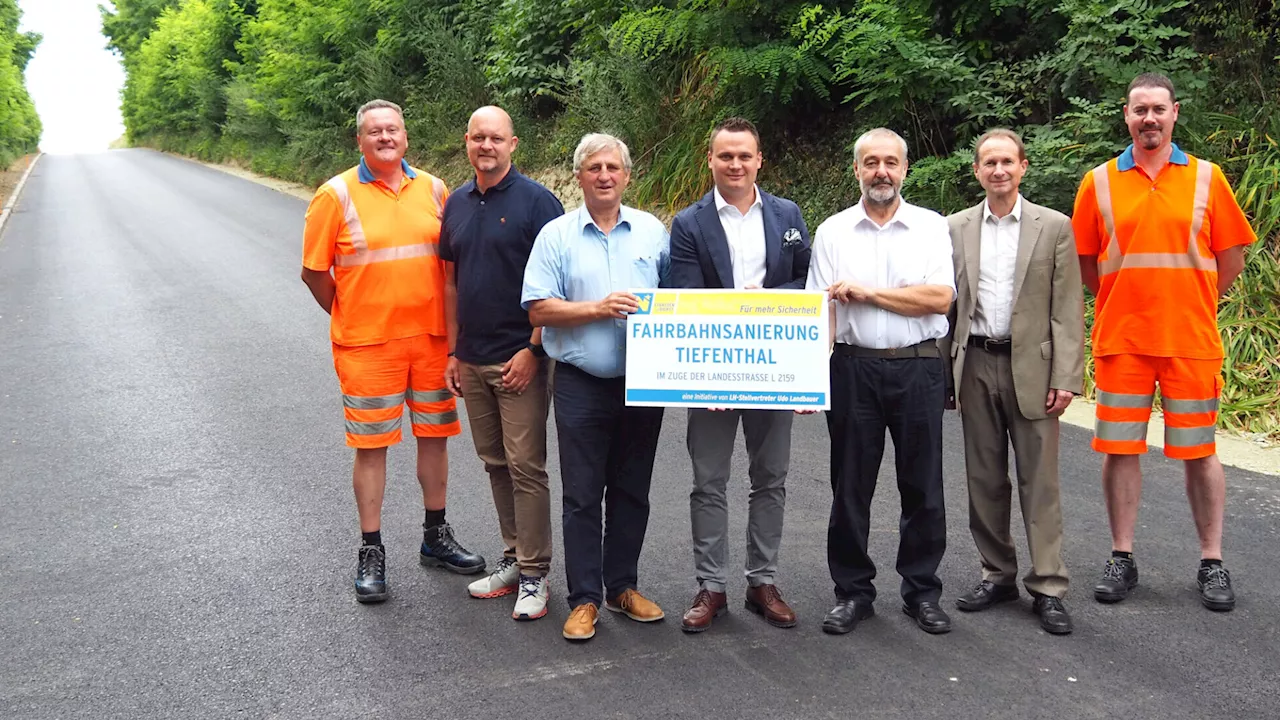 Fahrbahnerneuerung in Tiefenthal abgeschlossen