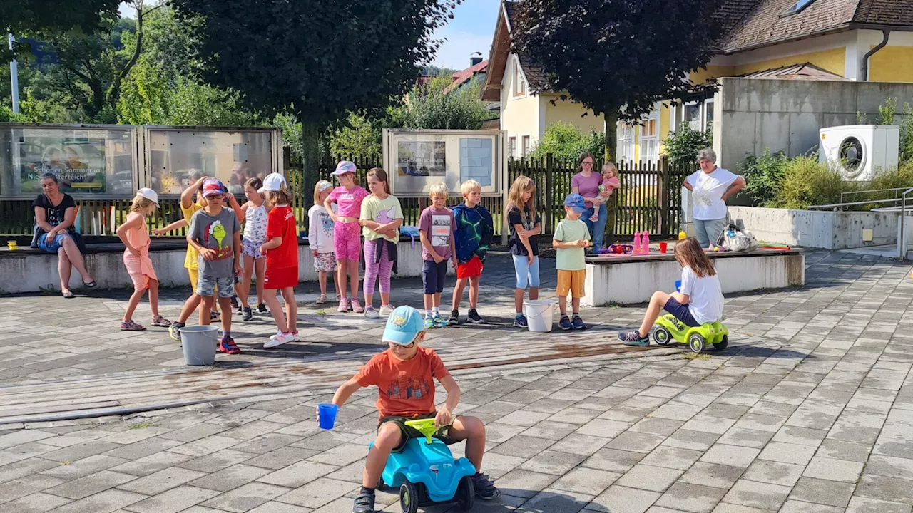 Innermanzinger Kids genossen nach Spiel und Spaß ein Eis