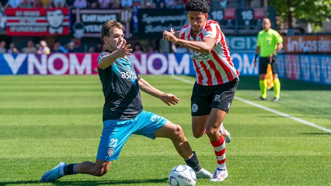 Tweede helft Sparta-Heracles, nog geen doelpunten • Straks Ajax tegen Heerenveen