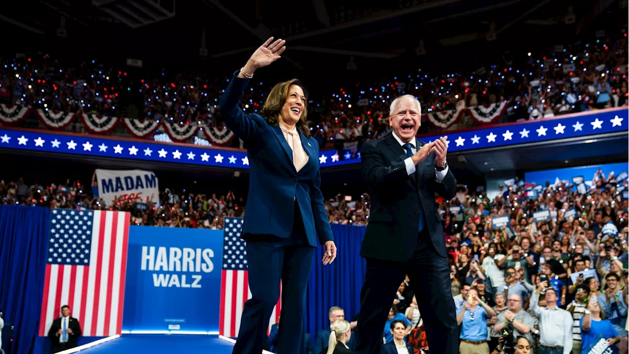 Harris and Walz reintroduce joy to Democrats their first week on the campaign trail