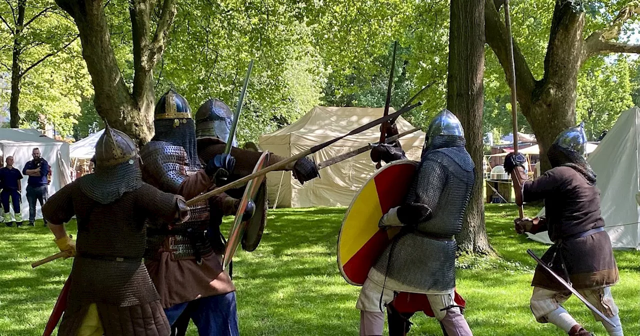 Ritter und Wikinger schlagen ihr Lager in Bad Lippspringe auf