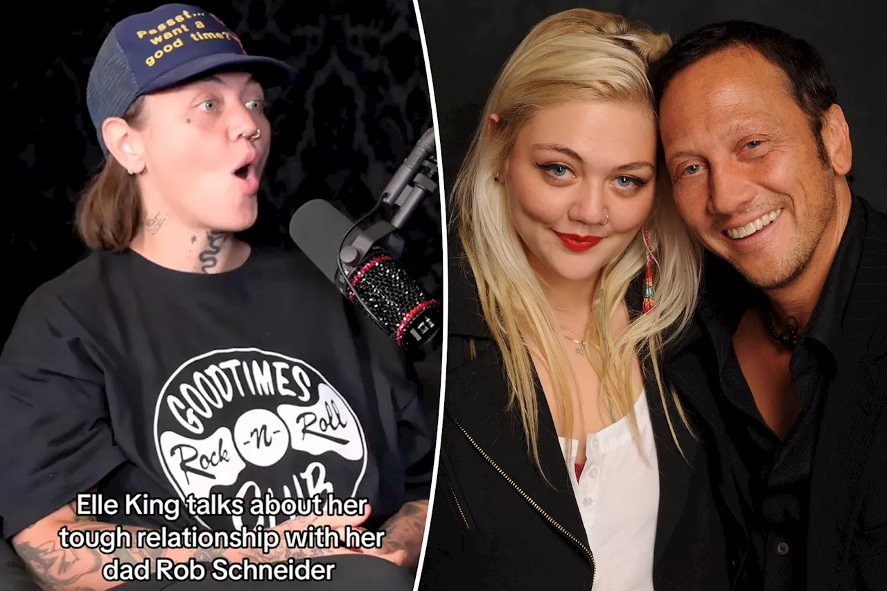 Elle King claims dad Rob Schneider sent her to 'fat camp' as a kid: 'He's just not nice'