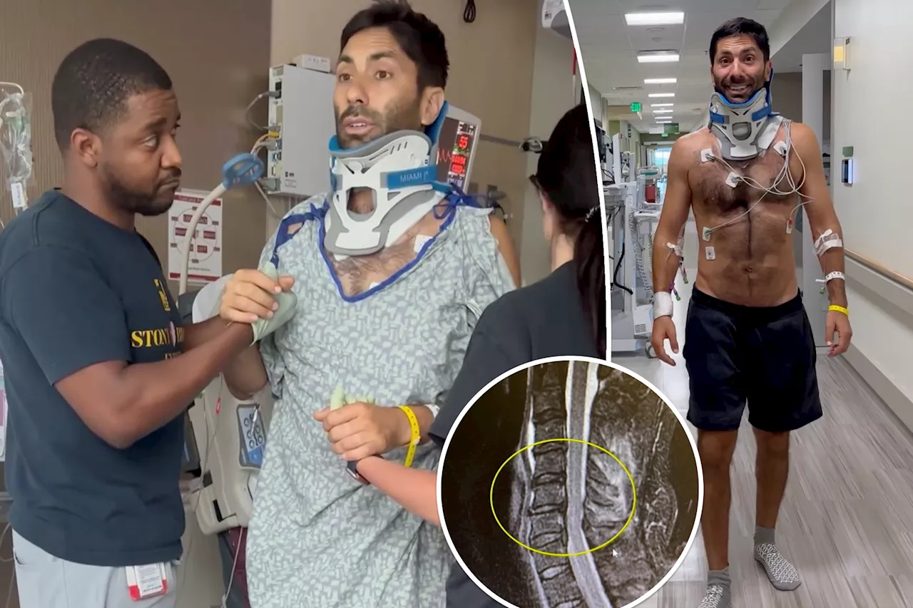 Nev Schulman reveals brutal injuries after breaking his neck in bike accident: 'Lucky to be here'