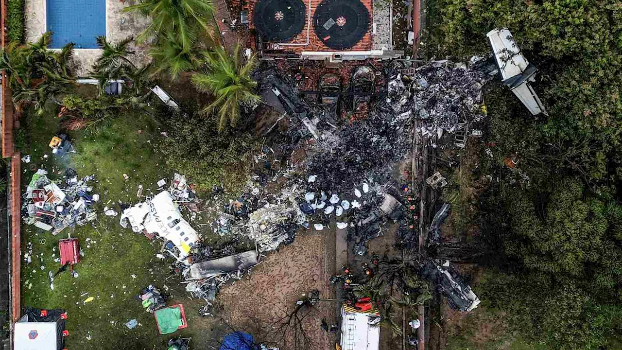 Imagens aéreas mostram 'desenho' de avião no quintal de casa em Vinhedo; veja fotos