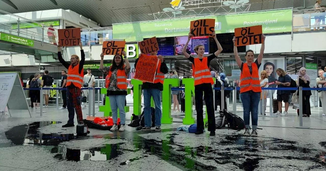 Flughafen Dortmund: „Letzten Generation“ – Substanz verschüttet