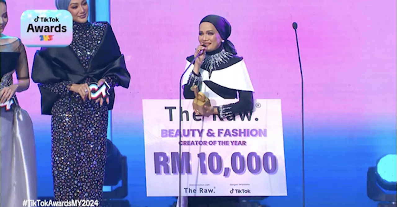 Aishah Rahim Wins 'Beauty & Fashion Creator Of The Year' At TikTok Awards Malaysia 2024