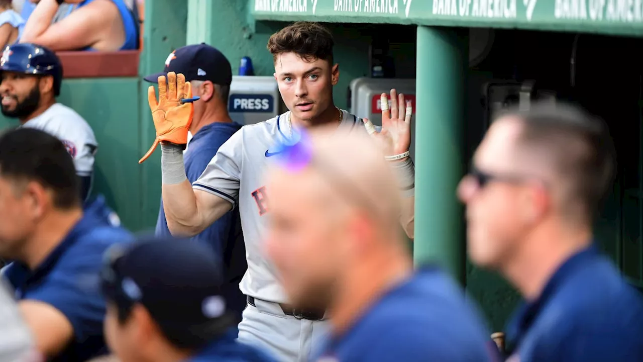 Watch Houston Astros Teammates Celebrate Rookie’s First MLB Home Run