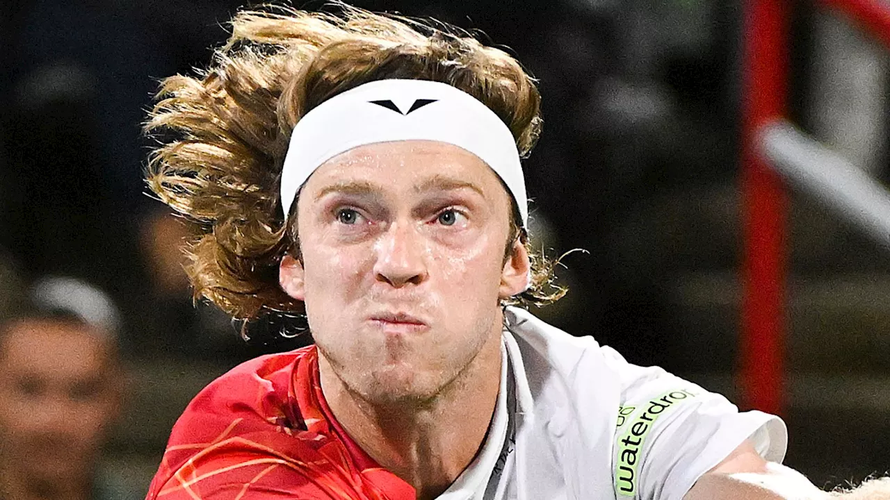 Canadian Open: Jannik Sinner beaten by Andrey Rublev in quarter-finals after marathon Saturday in Montreal