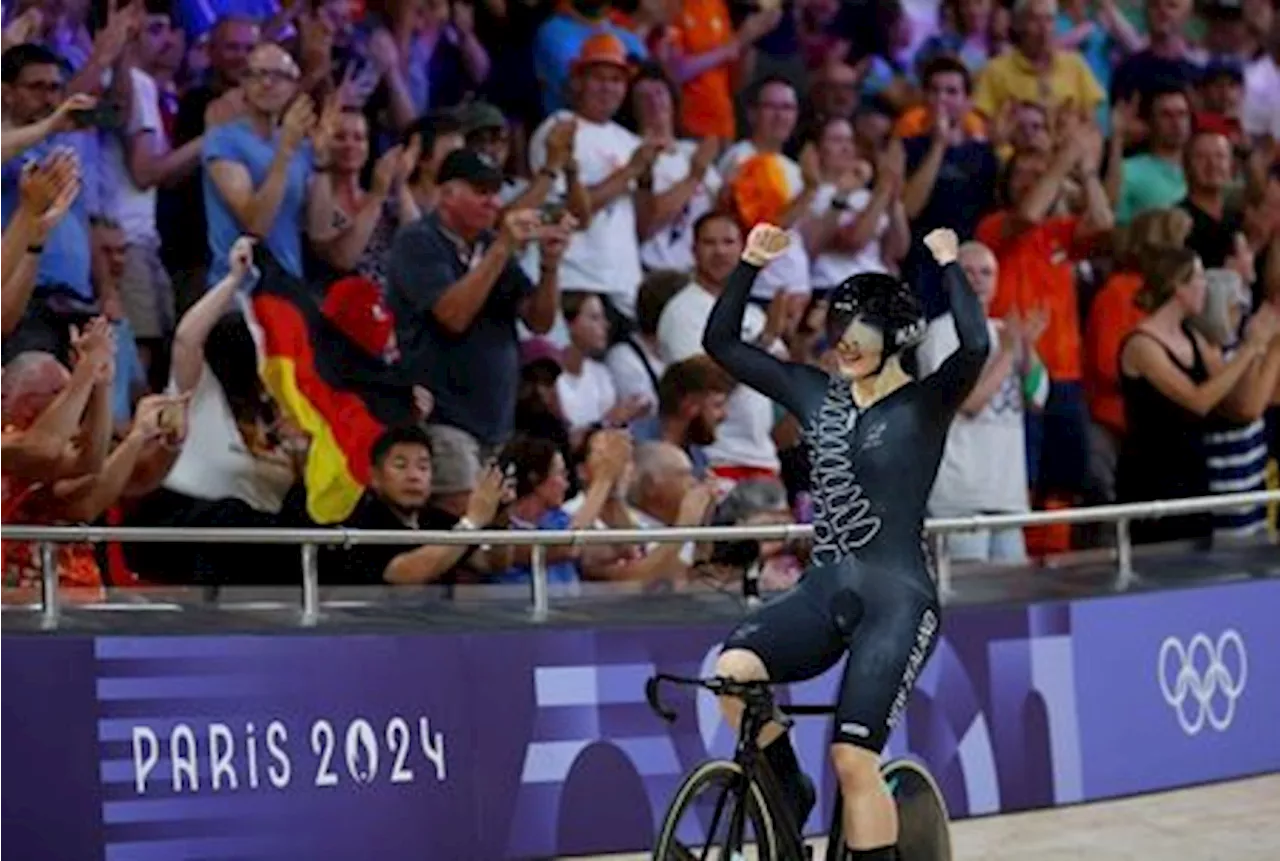 Olympics-Cycling-New Zealand's Ellesse Andrews wins track sprint gold