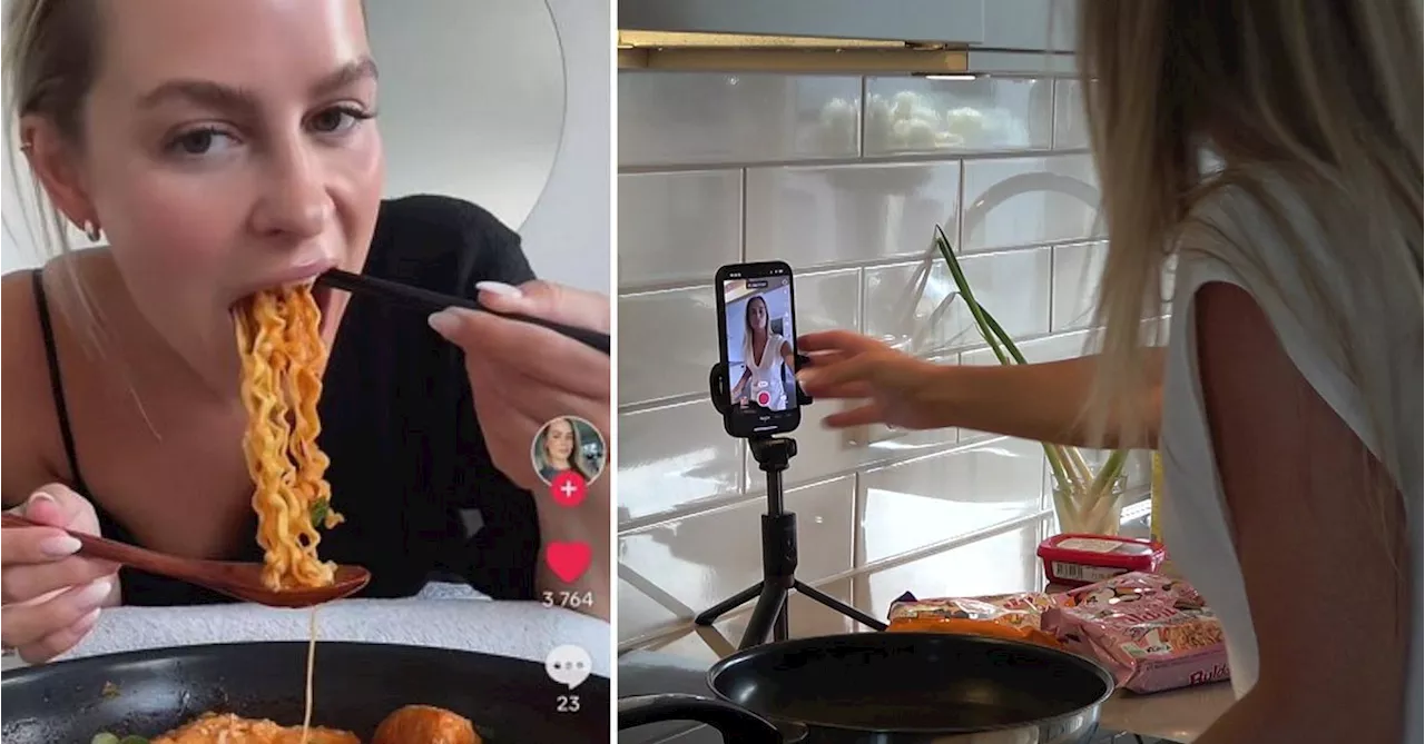 Nora i Malmö gör mukbangs – försvarar kritiserade mattrenden