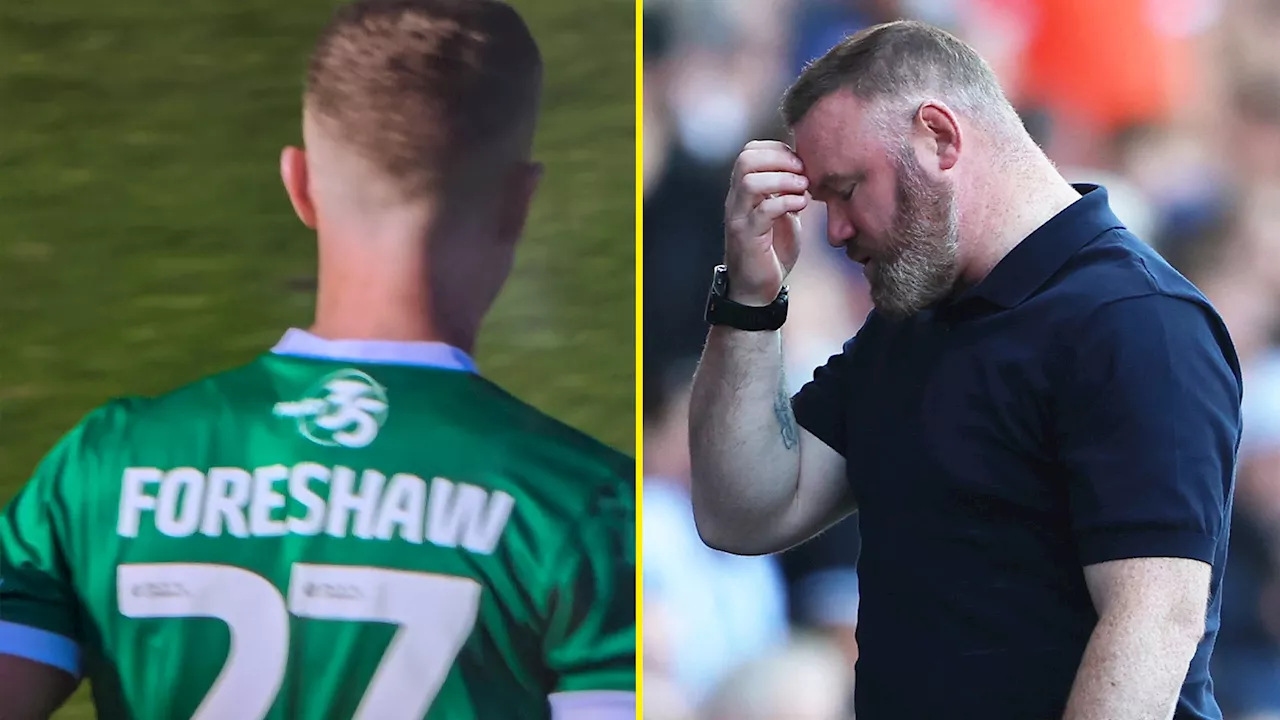 Plymouth’s kit gaffe against Sheffield Wednesday sums up Wayne Rooney’s miserable first match in charge as...