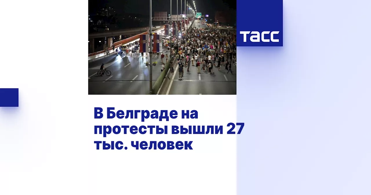 В Белграде на протесты вышли 27 тыс. человек