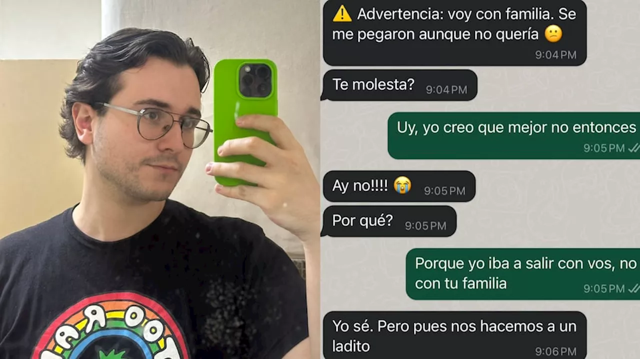 'Voy con mi familia': una primera cita de una pareja se frustró por una advertencia insólita