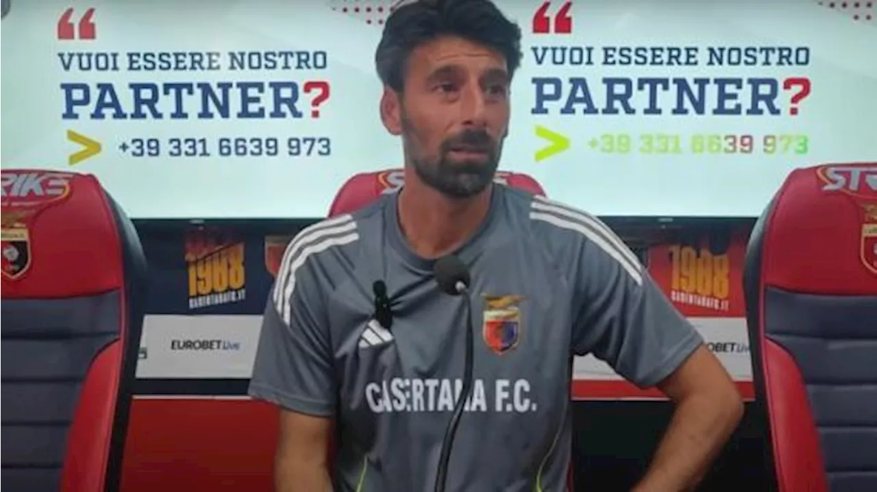 Casertana, Iori: 'Al di là del risultato, bene l'atteggiamento contro una grande squadra'