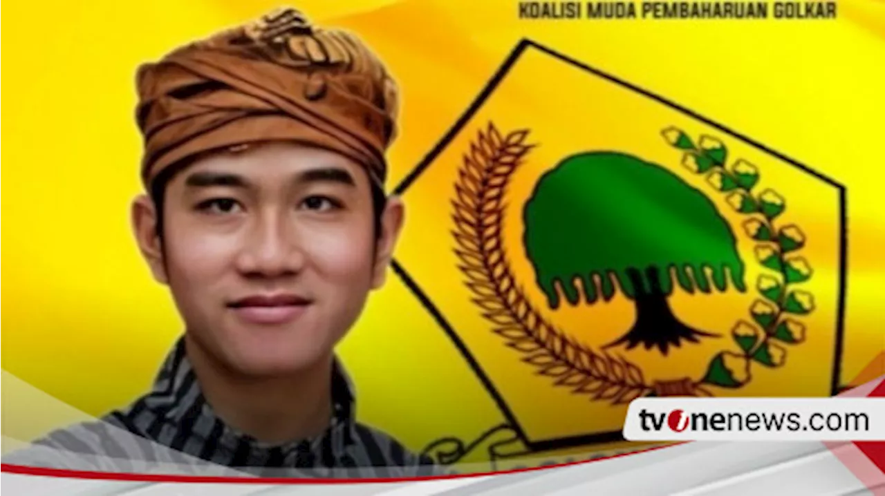 Beredar Poster Dukungan Gibran Rakabuming Jadi Ketum Golkar, PDIP: untuk Kepentingan Kekuasaan