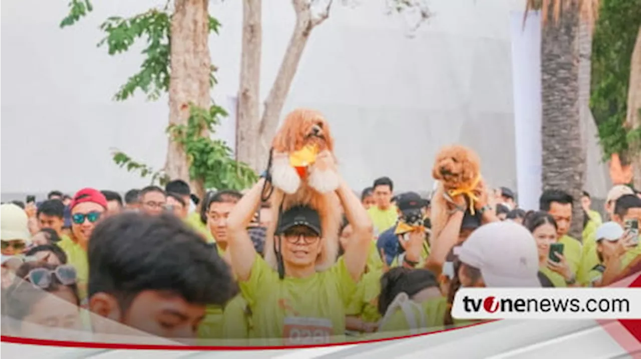 Lebih Dari 640 Pencinta Hewan Meriahkan Fun Run Bersama Anjing Kesayangan, Pecahkan Rekor MURI di Jakarta