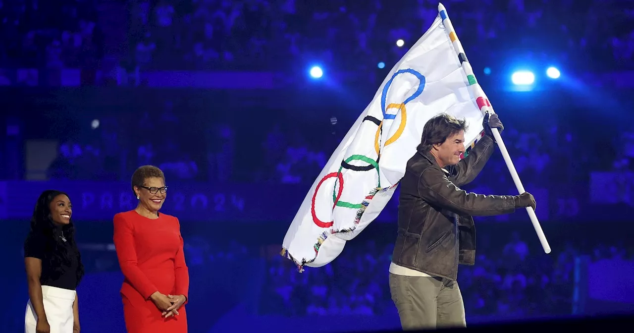 Tom Cruise Performs Stunt at 2024 Paris Olympics Closing Ceremony