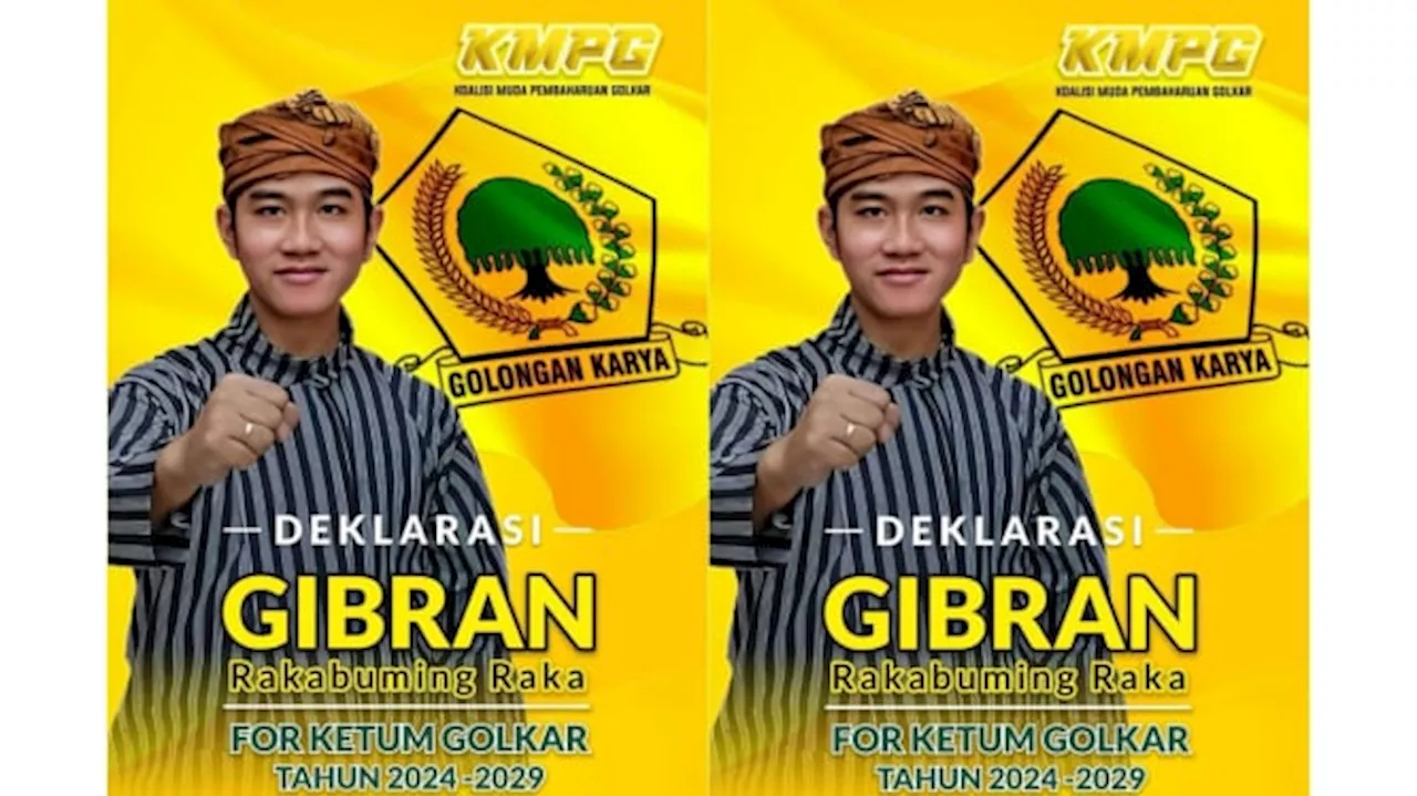 Respons PDIP Terkait Poster Gibran jadi Ketum Golkar yang Beredar Usai Airlangga Mundur