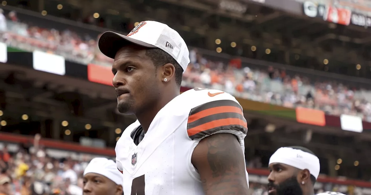 Browns QB Deshaun Watson cleared for contact, won't play in preseason game against Vikings