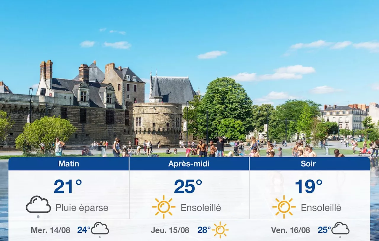 Météo Nantes: prévisions du mardi 13 août 2024