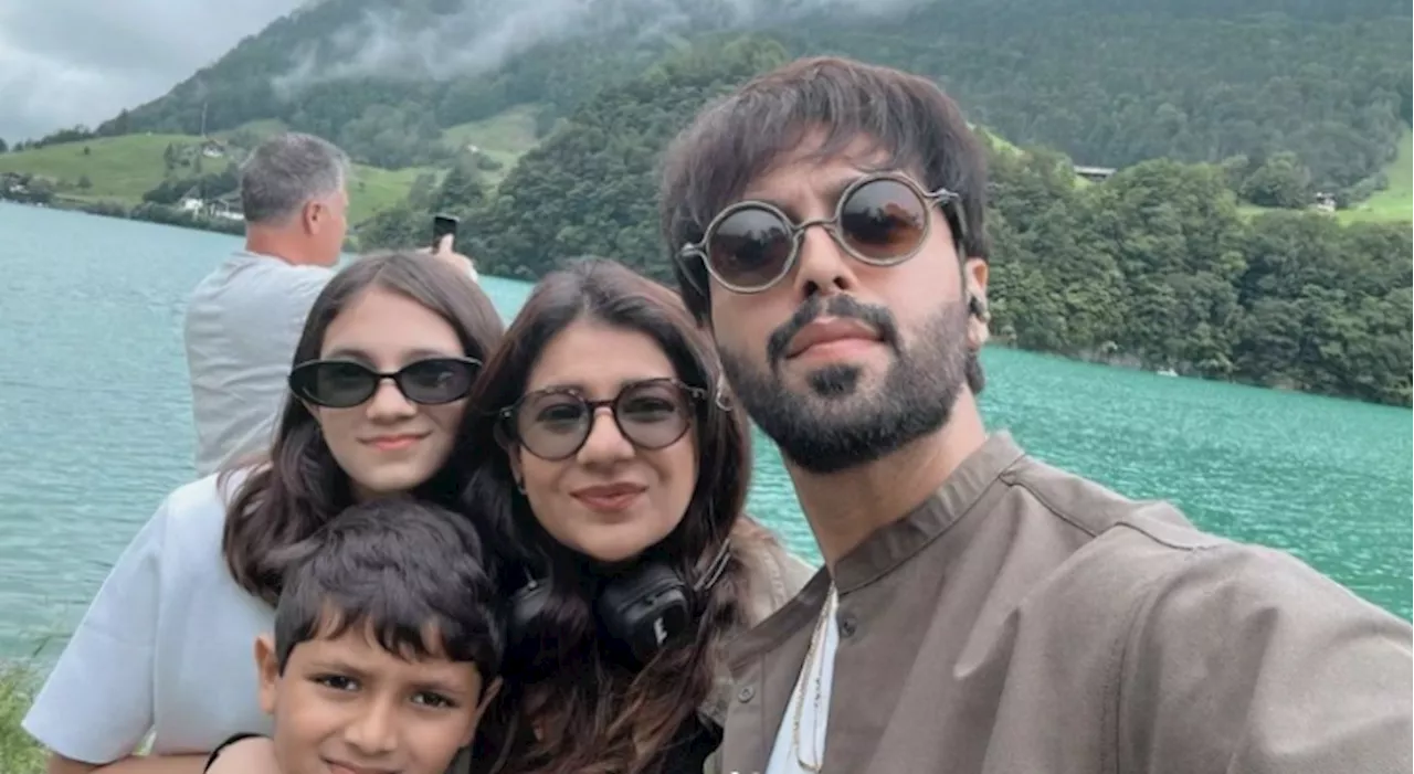 Fahad Mustafa wraps up European vacation with picture-perfect family moment