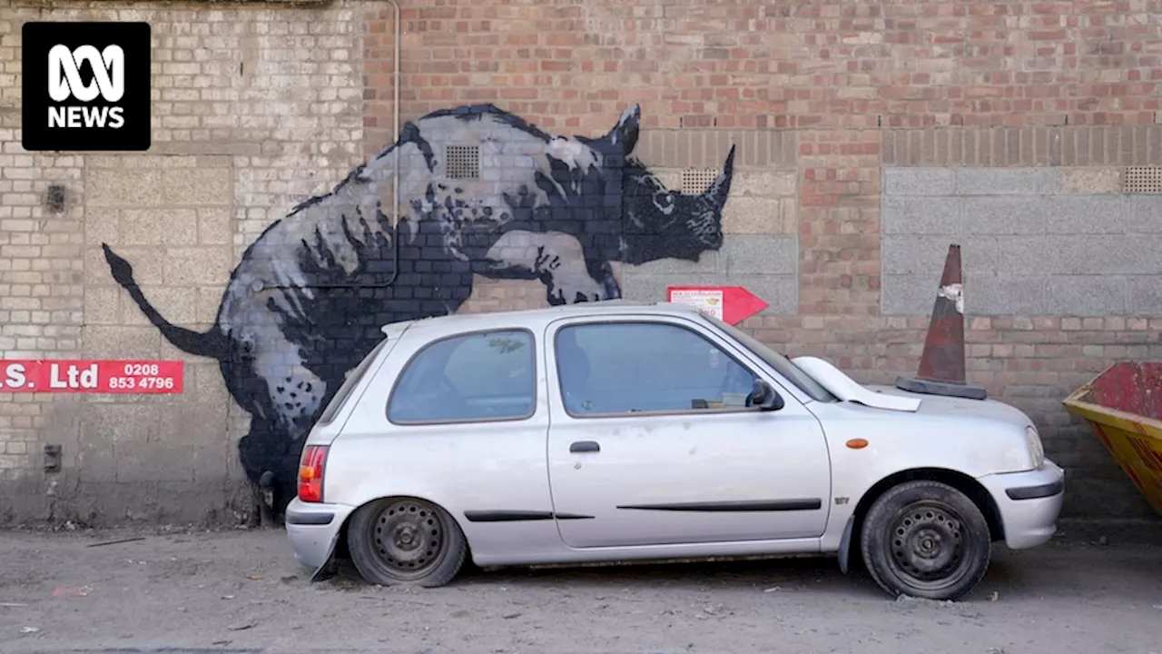 Banksy unveils rhino as eighth artwork in animal-themed series across London