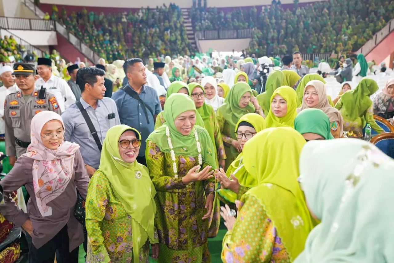 Khofifah dorong Muslimat NU wujudkan 'zero' stunting di Kota Pasuruan