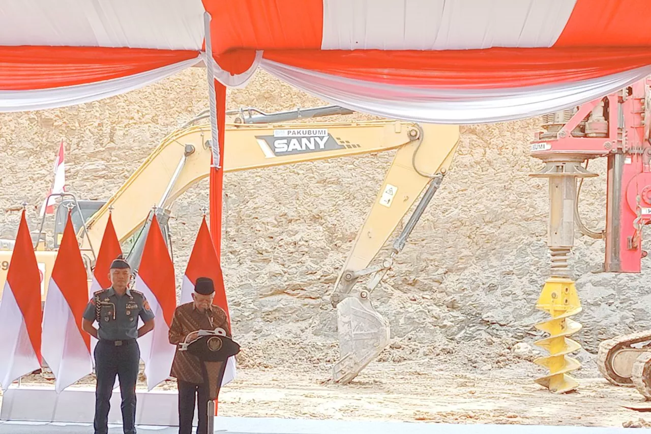 Ma'ruf Amin 'groundbreaking' Istana Wapres di IKN