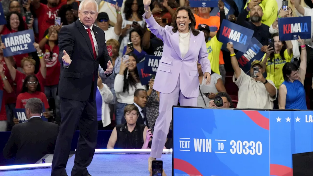 Democrats launch first paid ad campaign for the Harris-Walz ticket in battleground states