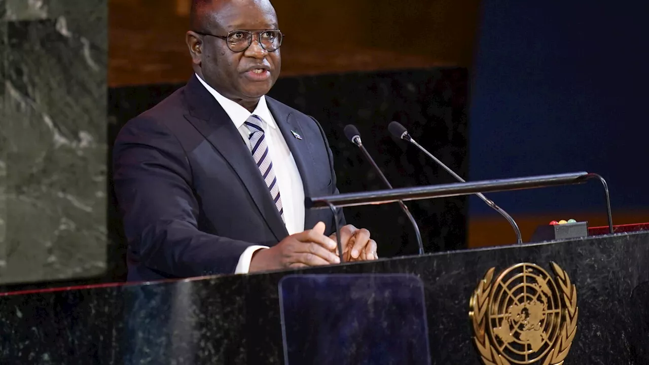 Sierra Leone's president uses UN Security Council presidency to urge more seats for Africa