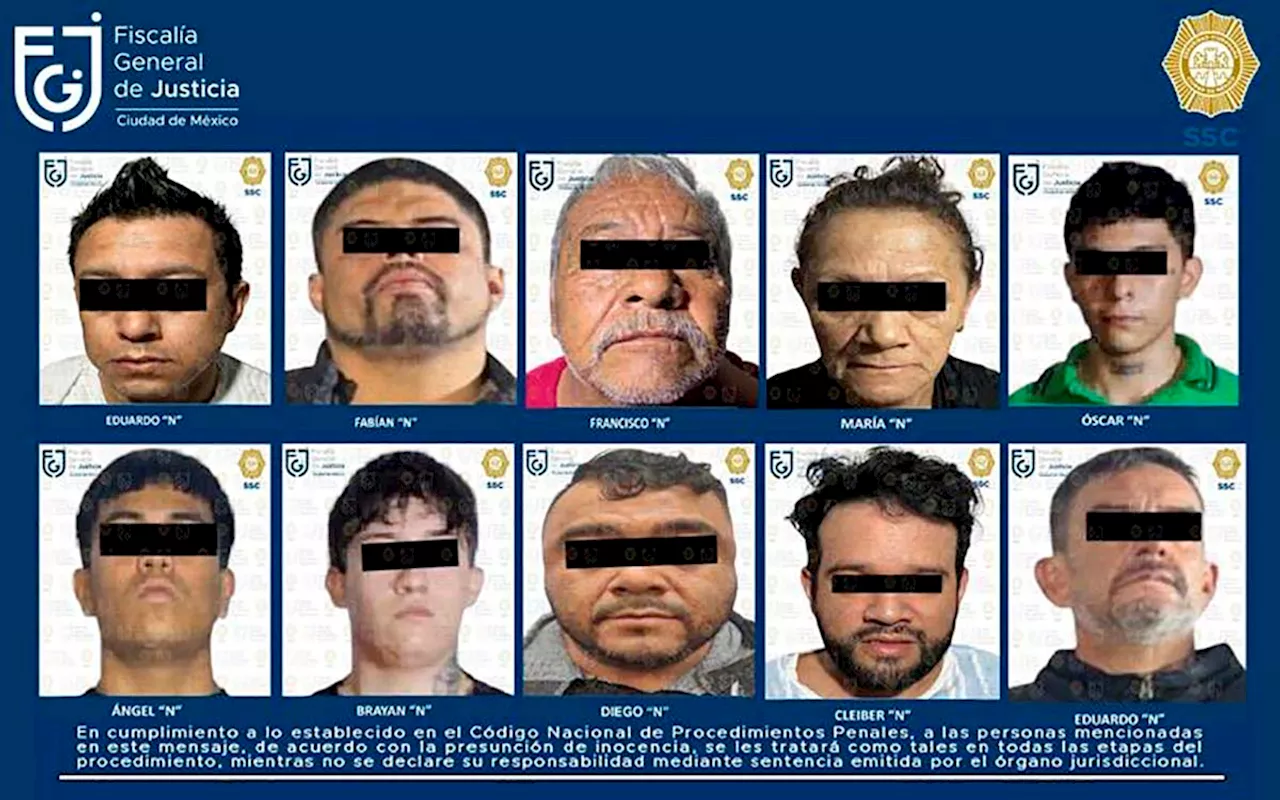 Vinculan a proceso a siete presuntos miembros del CJNG detenidos en CDMX