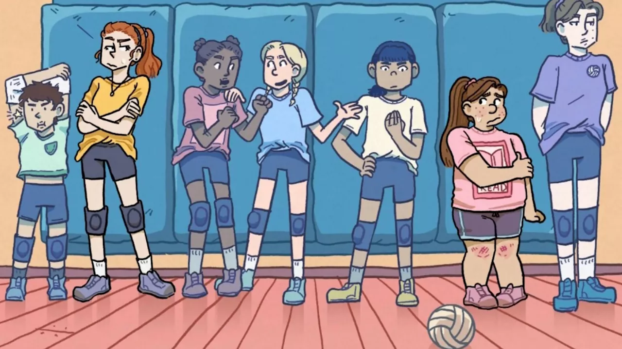 Audrey Meeker's Middle Grade Volleyball Graphic Novel, Last One Picked