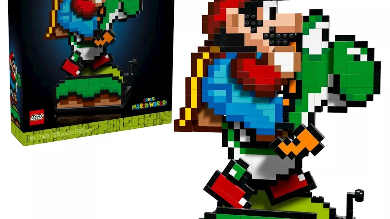 LEGO Unveils Pixelated Super Mario World: Mario & Yoshi Set