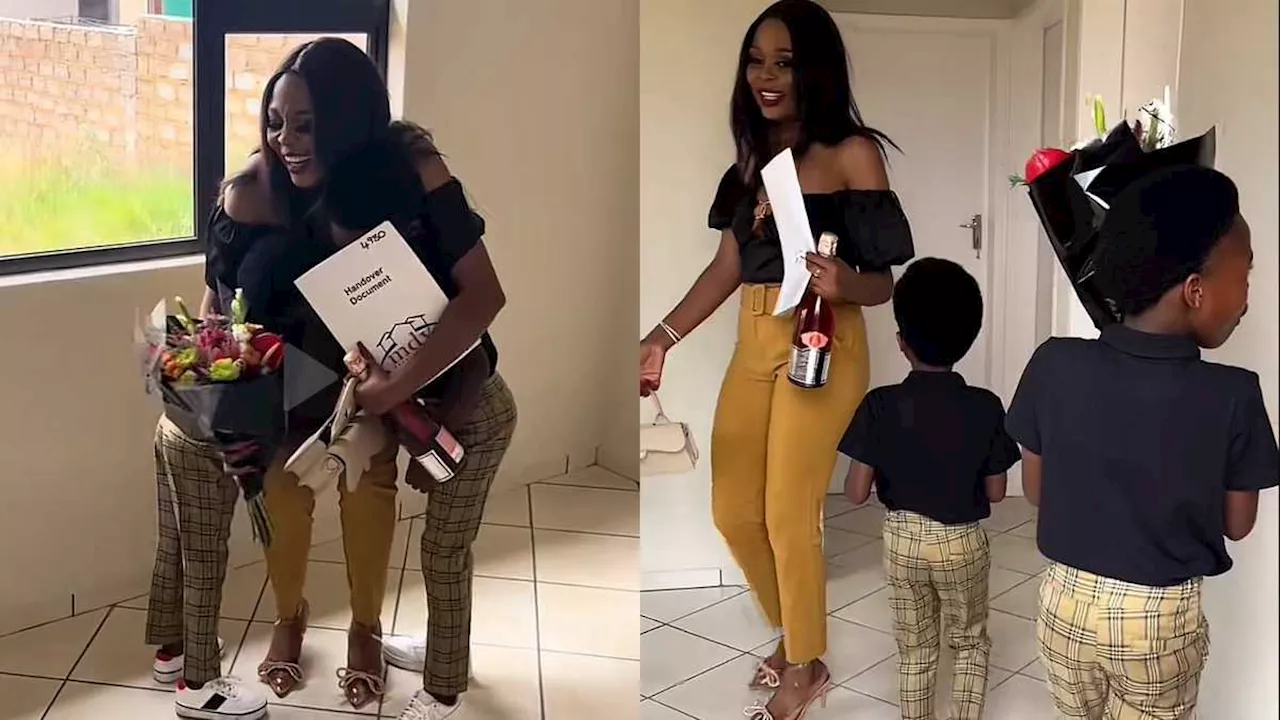 Mom and Boys Enter Their New Home in Style, Mzansi Reacts: 'Best Moment Ever'