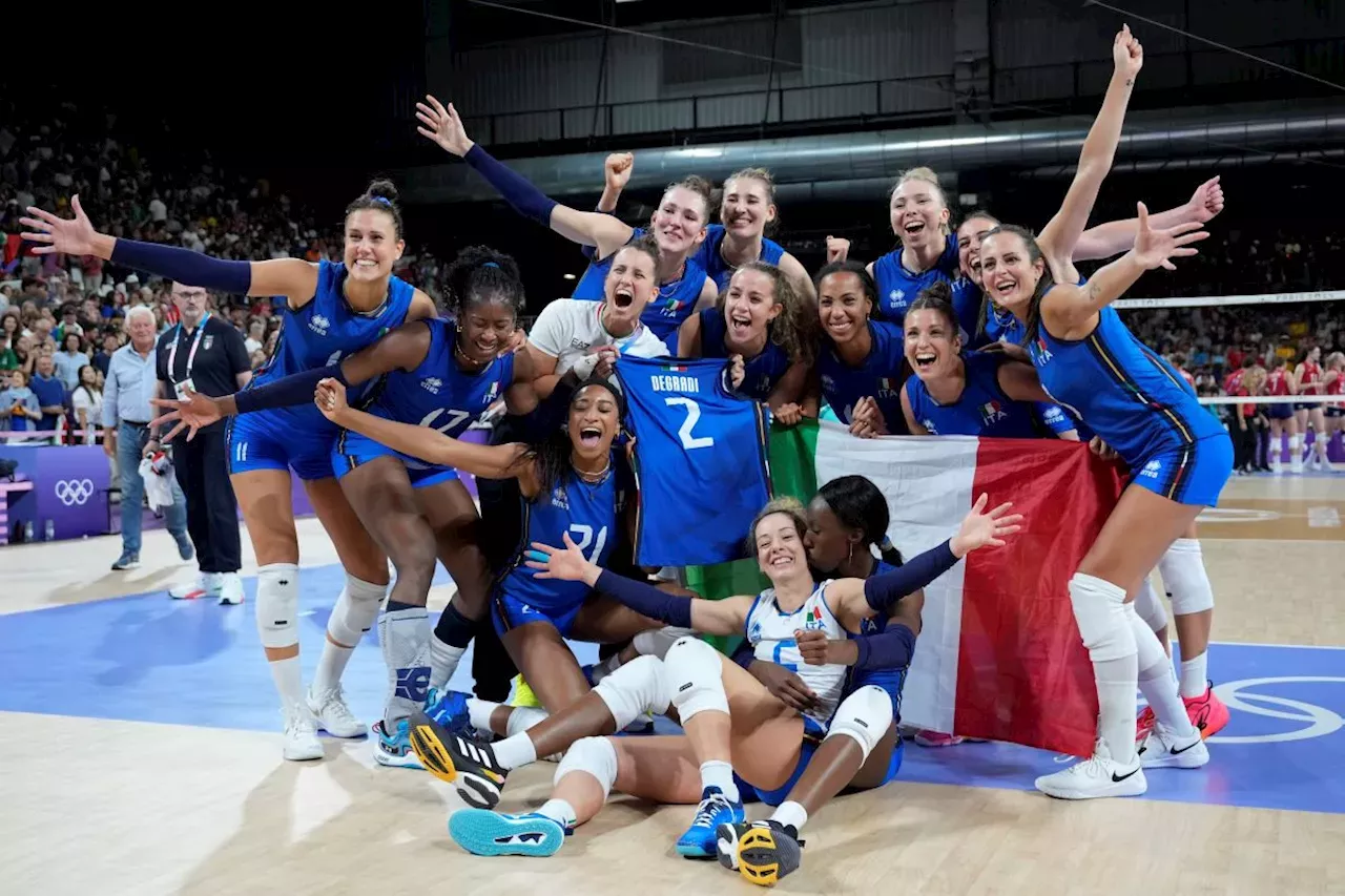 Italy beats US for firstever gold in Olympic women's volleyball