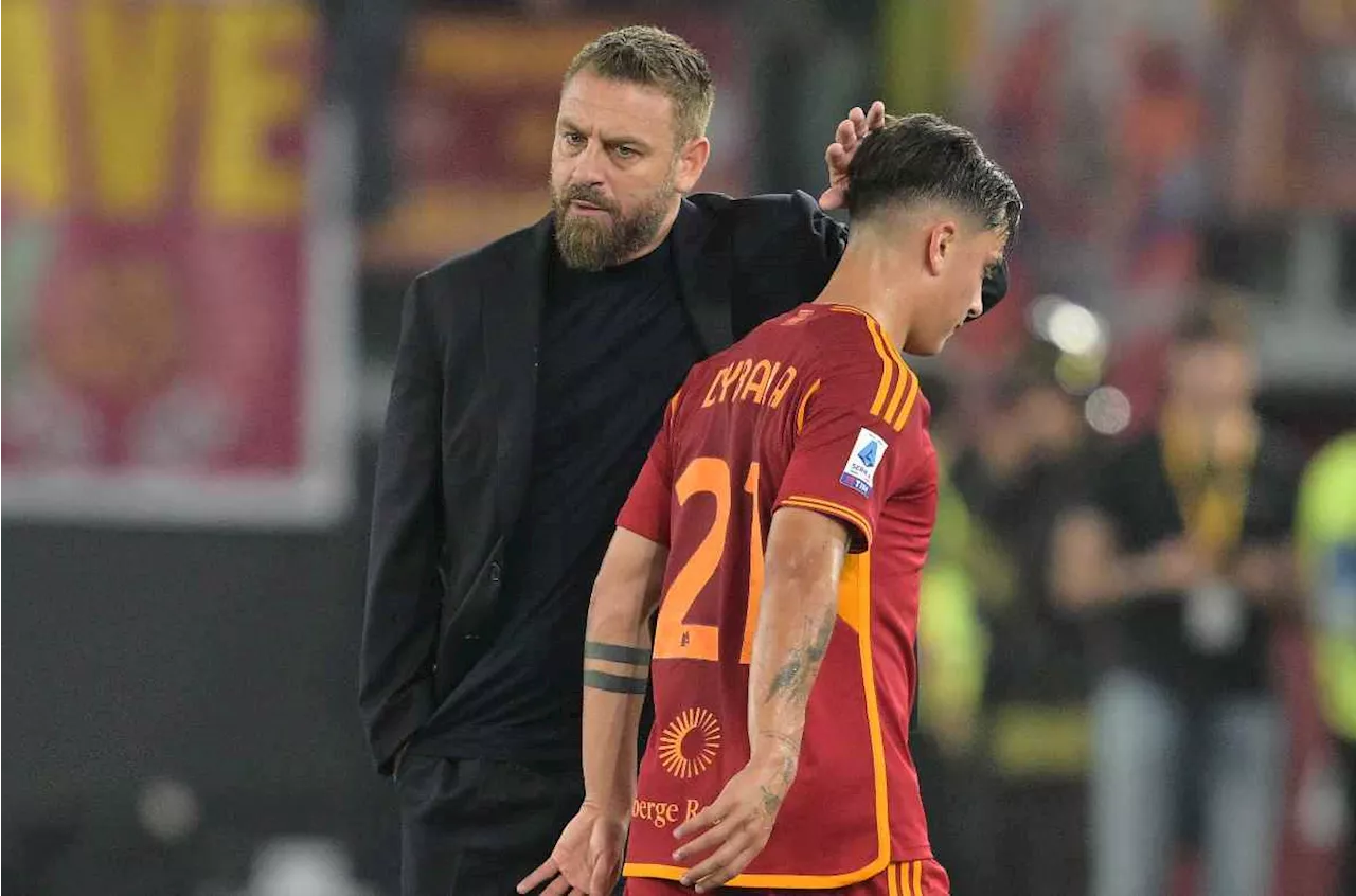 Rebus Dybala, De Rossi criptico: il messaggio netto del tecnico della Roma