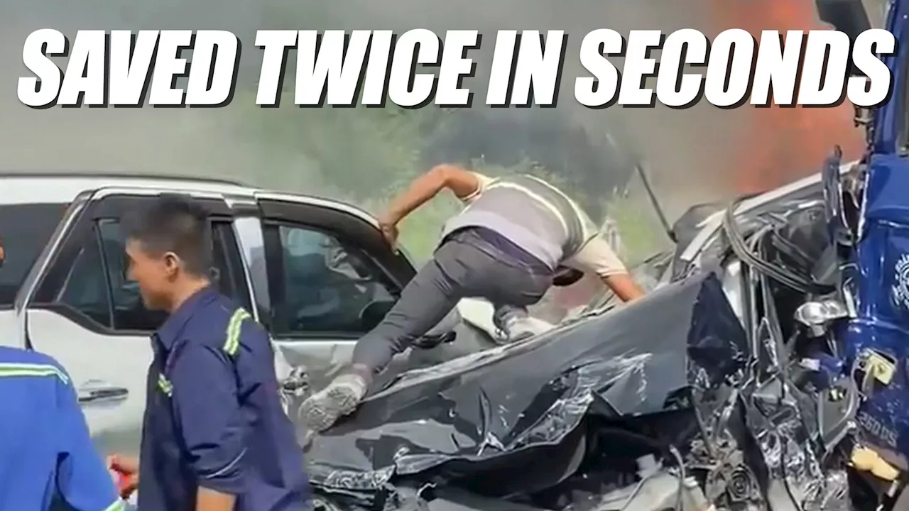 Volvo XC90 Driver Pulled From Demolished SUV Moments Before Fire