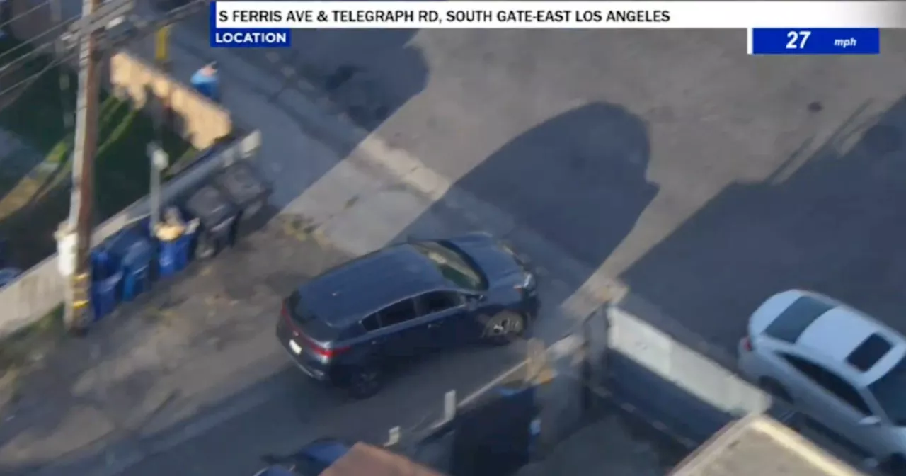 Deputies chasing stolen car suspect in South LA