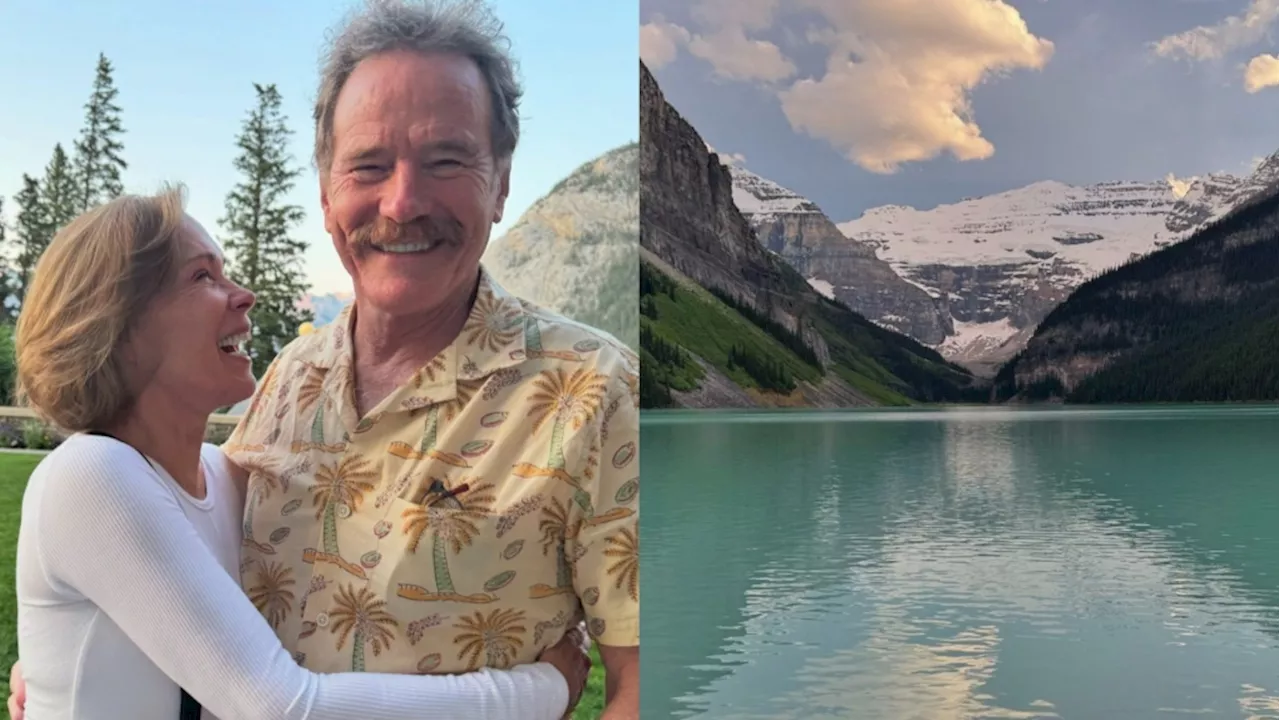 Actor Bryan Cranston shares more photos from Alberta mountain trip through Lake Louise, Banff