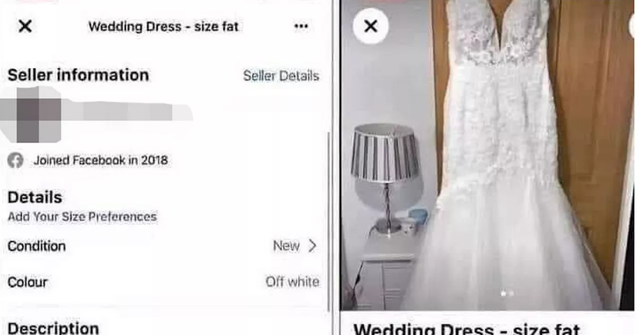 Man sells ex-fiancée's unused wedding dress for £5 in scathing Facebook advert