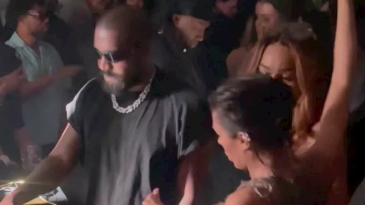 Kanye West's wife Bianca Censori dances suggestively with partygoer