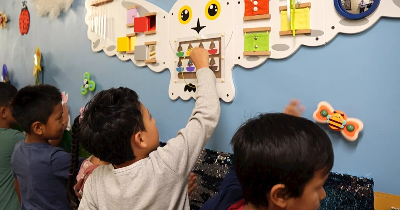 New sensory wall at Aurora's Laredo Elementary helps students process feelings