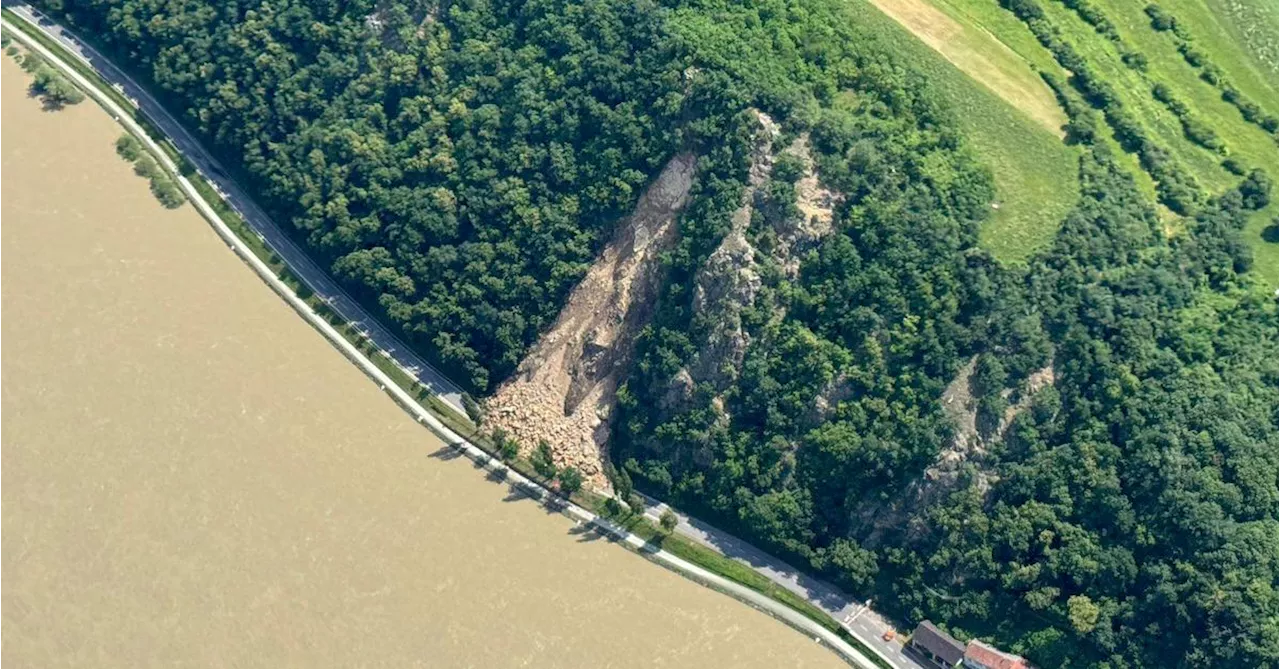 Nach Felssturz in der Wachau: Radfähre vorübergehend eingestellt